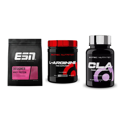 Definitionsphase-Set: ESN Designer Whey + Scitec Arginin + Scitec CLA – alle enthaltenen Artikel