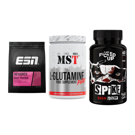Definitionsphase-Set: ESN Designer + MST Glutamine + Swedish Supple – alle enthaltenen Artikel