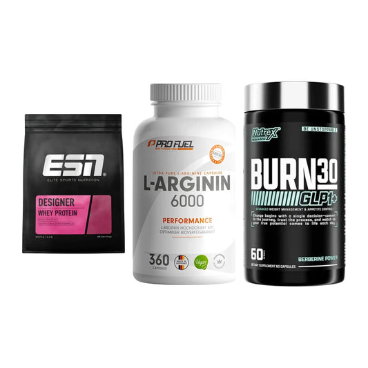 Definitionsphase-Set: ESN Designer + ProFuel L-Argi + Nutrex Burn 30 – alle enthaltenen Artikel