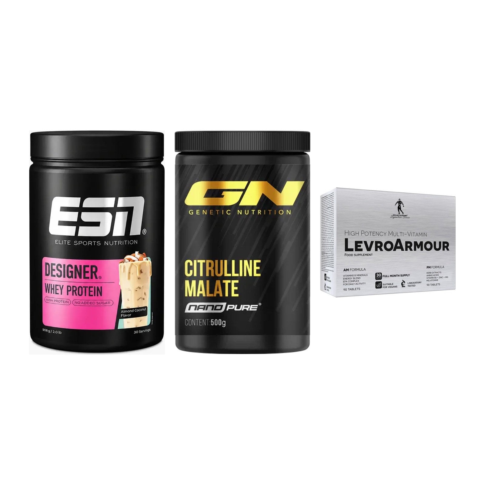 Definitionsphase-Set: ESN Designer + GN Citrulline + Kevin Levrone – alle enthaltenen Artikel