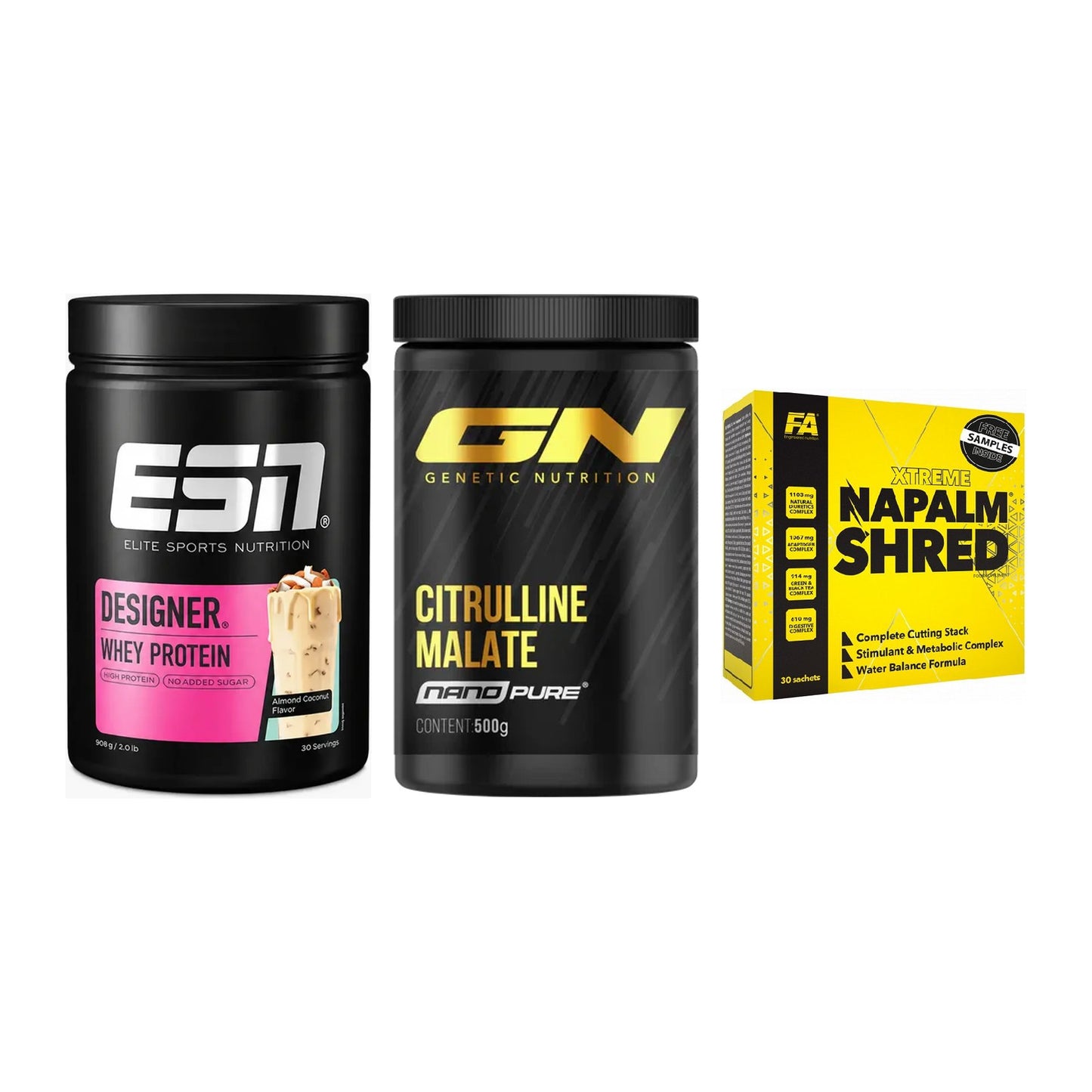 Definitionsphase-Set: ESN Designer + GN Citrulline + FA Nutrition – alle enthaltenen Artikel