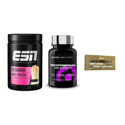 Definitionsphase-Set: ESN Designer + Scitec Tryptop + Olimp Omega 3 – alle enthaltenen Artikel