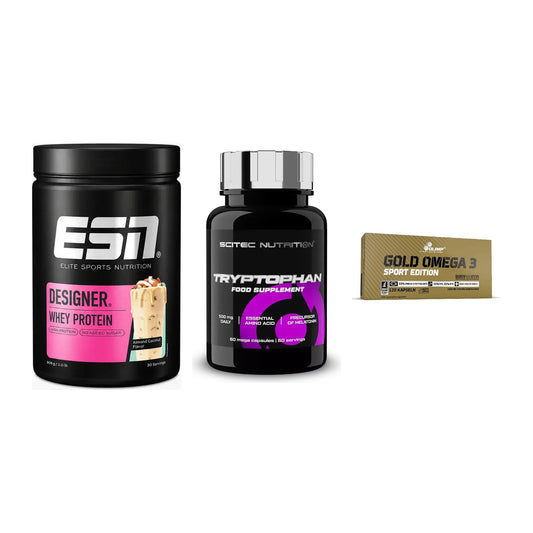 Definitionsphase-Set: ESN Designer + Scitec Tryptop + Olimp Omega 3 – alle enthaltenen Artikel