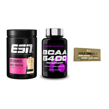 Definitionsphase-Set: ESN Designer + Scitec BCAA + Olimp Omega 3 – alle enthaltenen Artikel