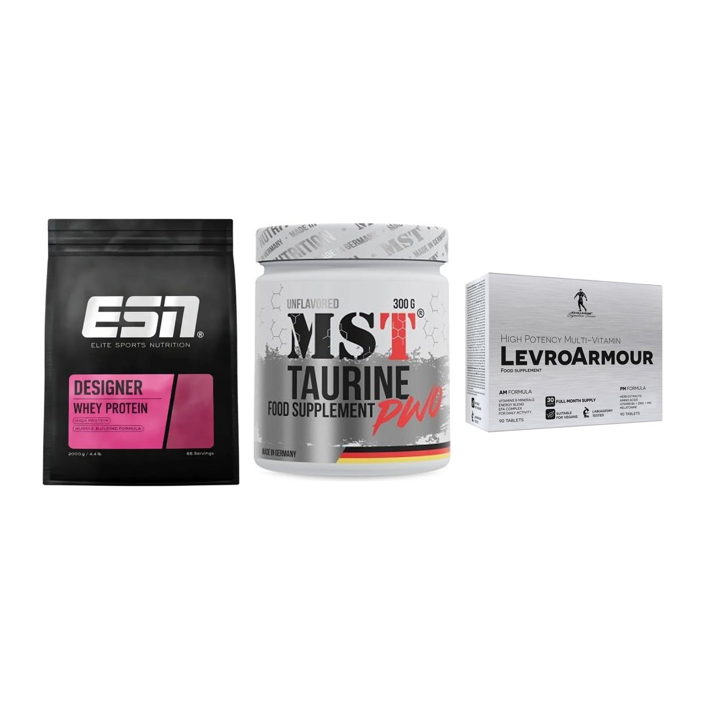 Definitionsphase-Set: ESN Designer + MST Taurine + Kevin Levrone – alle enthaltenen Artikel