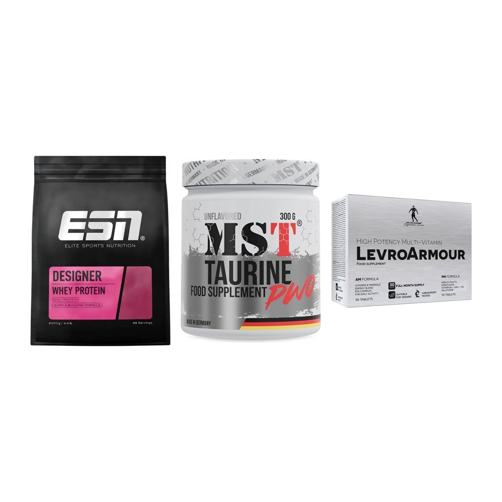 Definitionsphase-Set: ESN Designer + MST Taurine + Kevin Levrone – alle enthaltenen Artikel