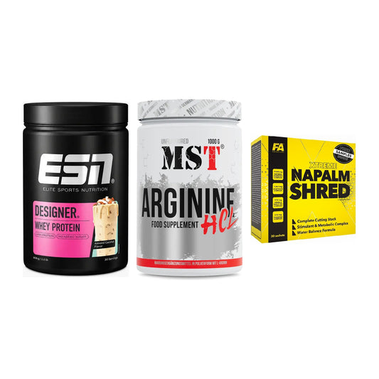 Definitionsphase-Set: ESN Designer + MST Arginine + FA Nutrition – alle enthaltenen Artikel