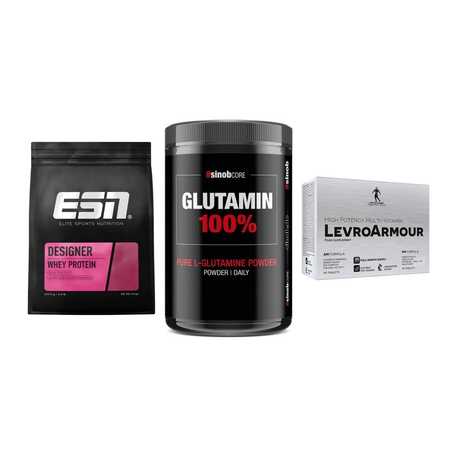 Definitionsphase-Set: ESN Designer + Sinob Core + Kevin Levrone – alle enthaltenen Artikel