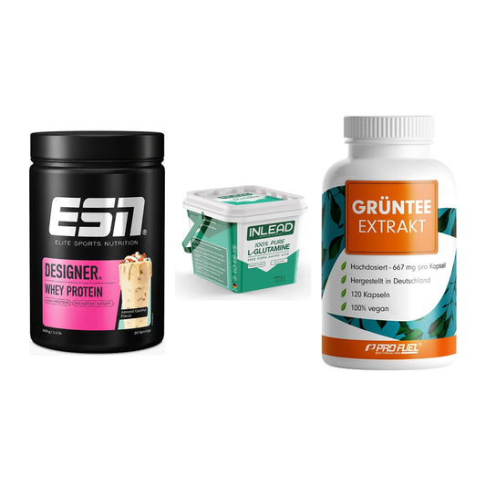 Definitionsphase-Set: ESN Designer + INLEAD L-Gluta + ProFuel Grünte – alle enthaltenen Artikel