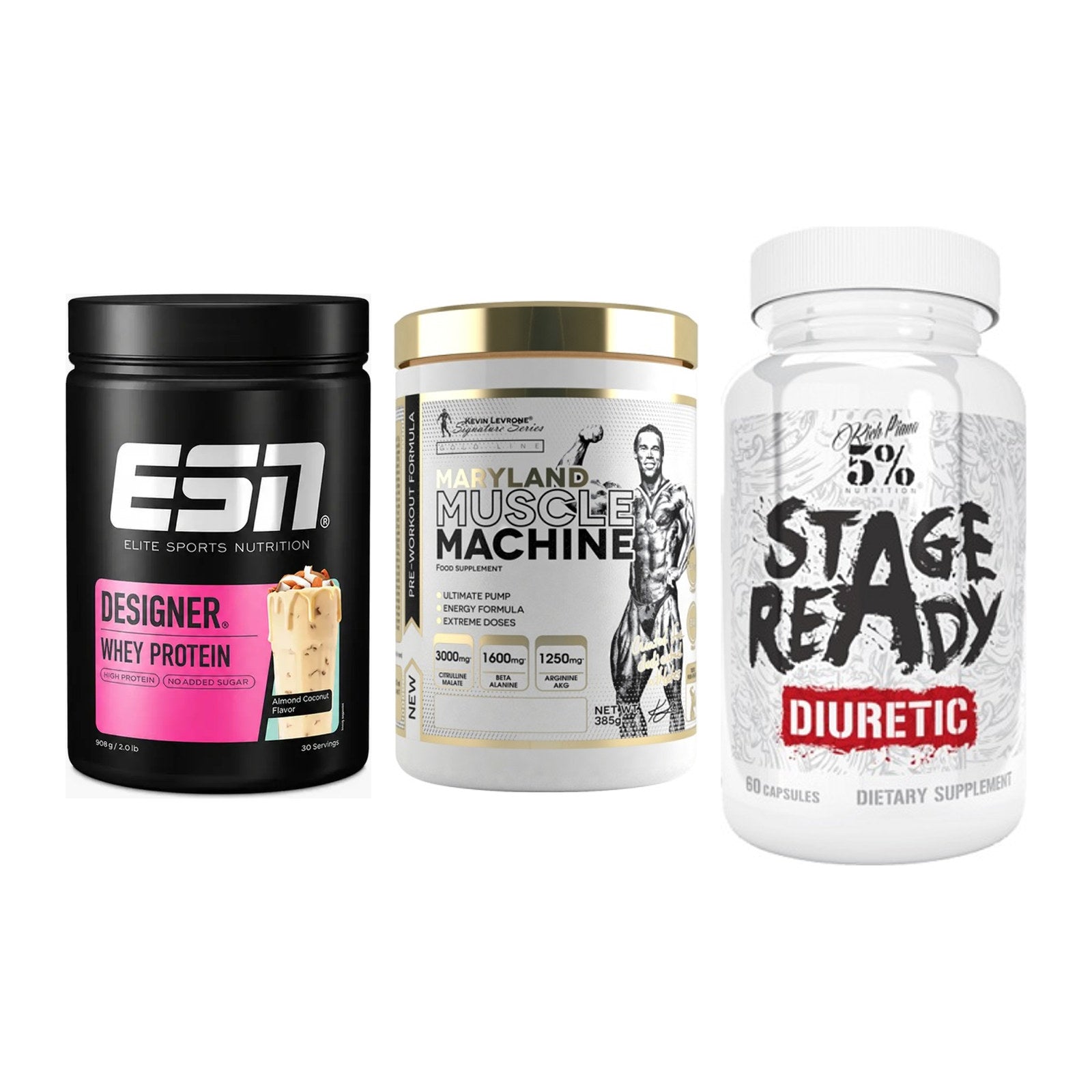 Definitionsphase-Set: ESN Designer + Kevin Levrone + 5% Nutrition – alle enthaltenen Artikel