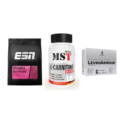 Definitionsphase-Set: ESN Designer + MST L-Carnitin + Kevin Levrone – alle enthaltenen Artikel