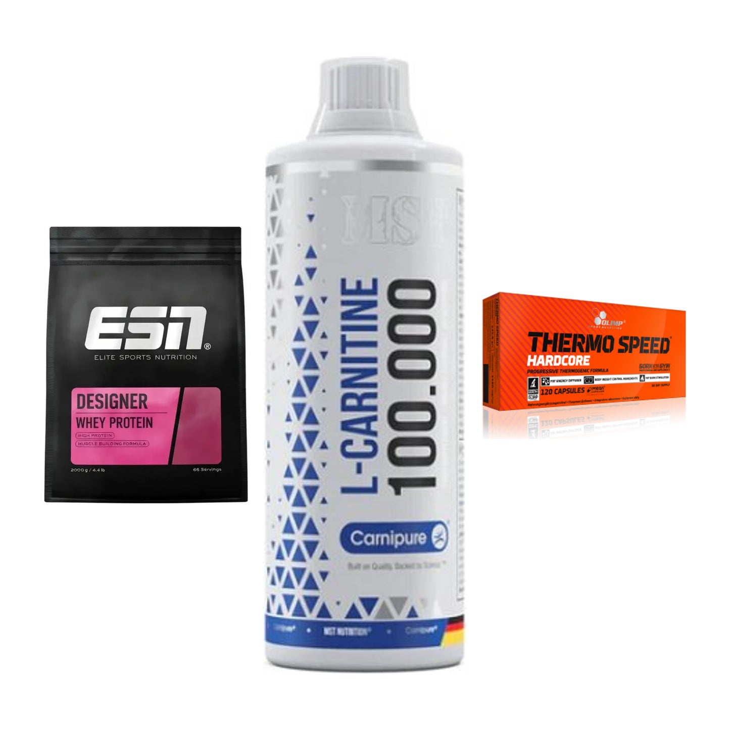 Definitionsphase-Set: ESN Designer + MST L-Carnitin + Olimp Thermo – alle enthaltenen Artikel