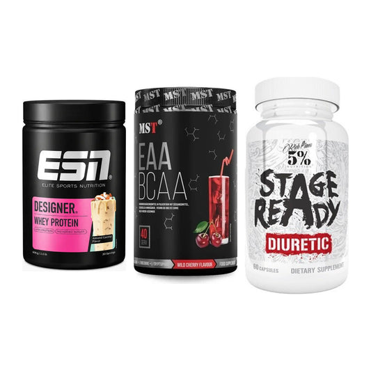 Definitionsphase-Set: ESN Designer + MST EAA & BCAA + 5% Nutrition – alle enthaltenen Artikel