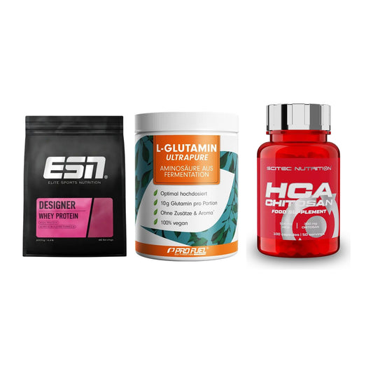 Definitionsphase-Set: ESN Designer + ProFuel Glutam + Scitec HCA-Chi – alle enthaltenen Artikel
