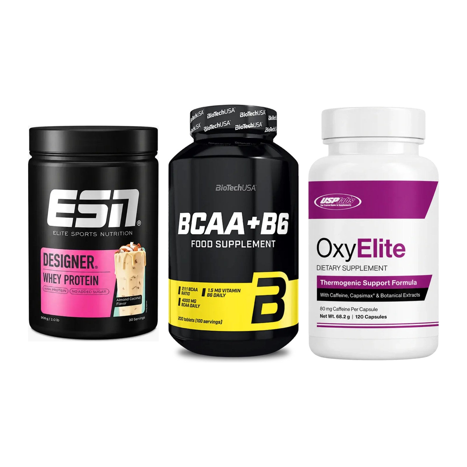Definitionsphase-Set: ESN Designer + BioTech BCAA+B + USP Labs – alle enthaltenen Artikel