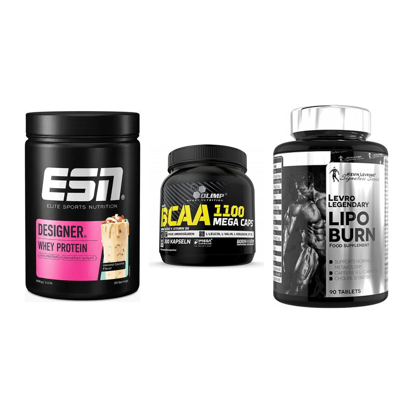 Definitionsphase-Set: ESN Designer + Olimp BCAA + Kevin Levrone – alle enthaltenen Artikel