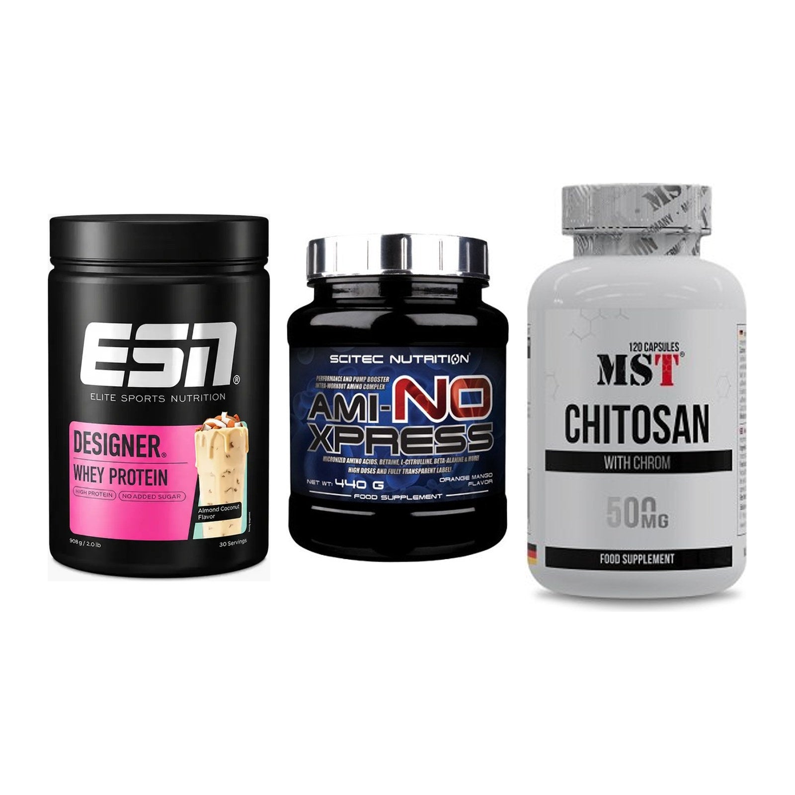 Definitionsphase-Set: ESN Designer + Scitec Ami-NO + MST Chitosan – alle enthaltenen Artikel