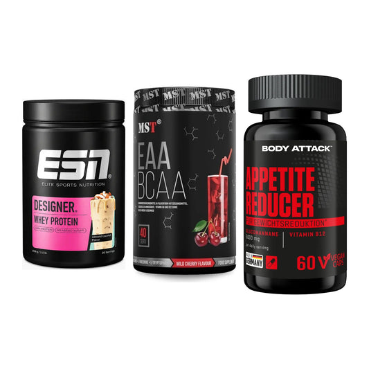 Definitionsphase-Set: ESN Designer + MST EAA & BCAA + Body Attack – alle enthaltenen Artikel