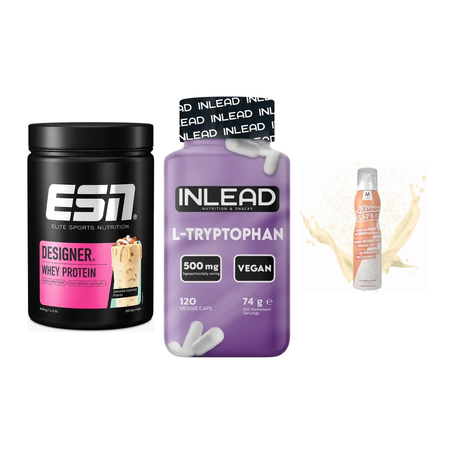 Definitionsphase-Set: ESN Designer + INLEAD L-Trypt + More Nutrition – alle enthaltenen Artikel