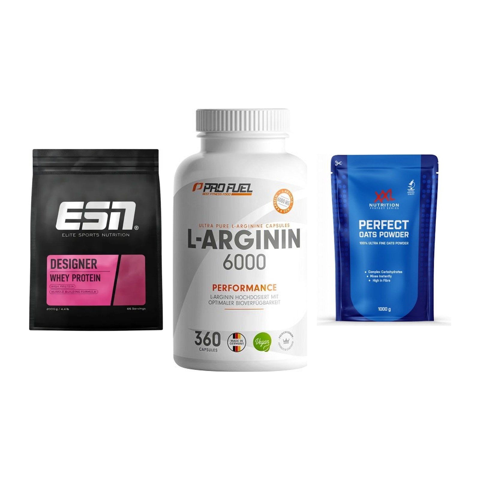 Definitionsphase-Set: ESN Designer + ProFuel L-Argi + XXL Nutrition – alle enthaltenen Artikel
