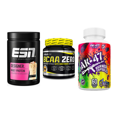 Definitionsphase-Set: ESN Designer + BioTech BCAA + AK47 Labs – alle enthaltenen Artikel