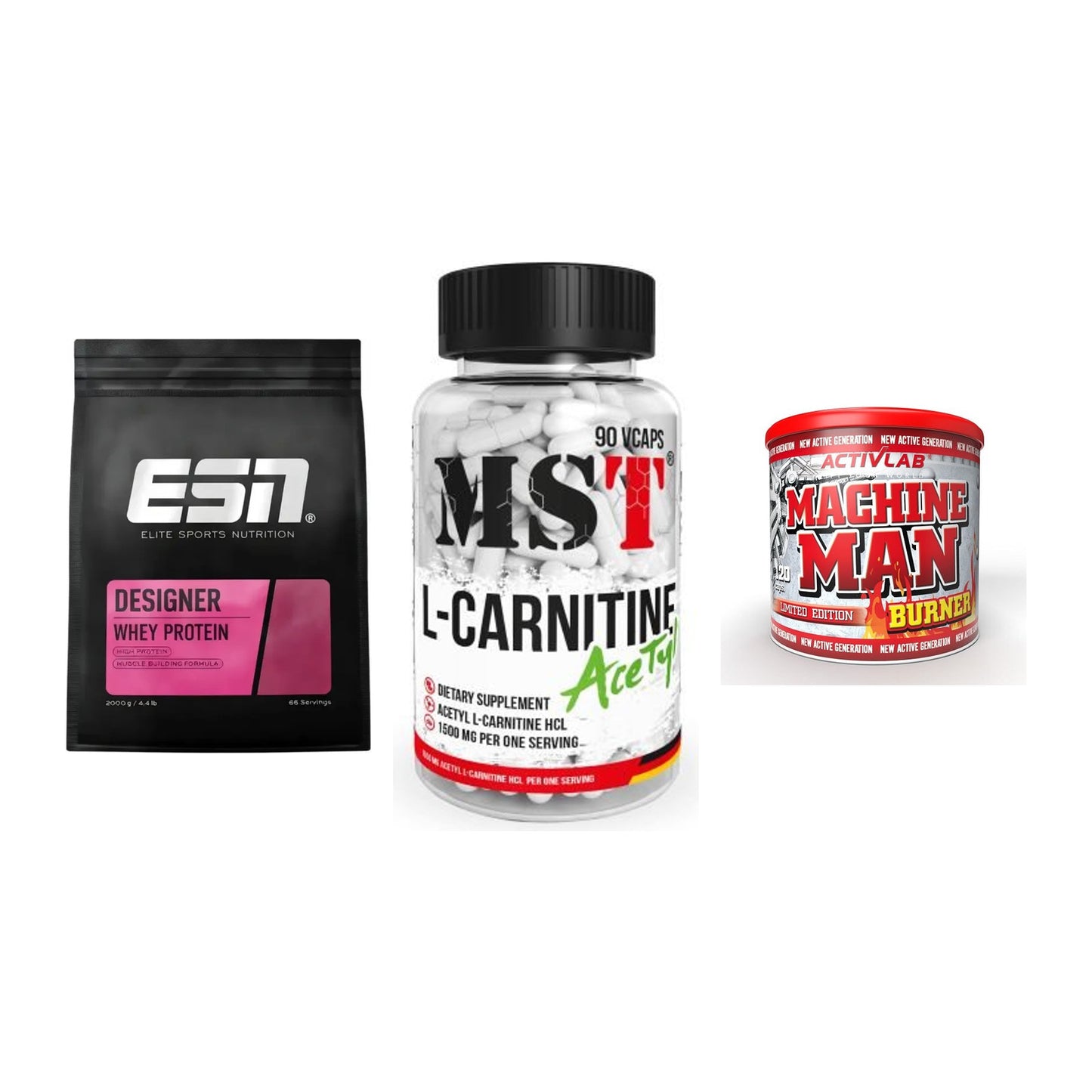 Definitionsphase-Set: ESN Designer + MST L-Carnitin + Activlab – alle enthaltenen Artikel