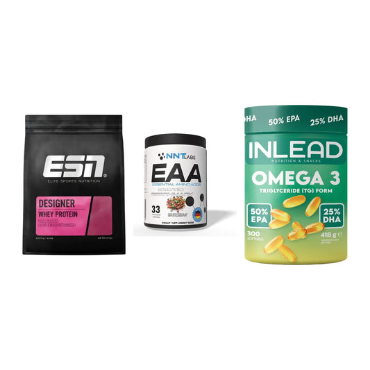 Definitionsphase-Set: ESN Designer Whey + NNT EAA + INLEAD Omega-3 – alle enthaltenen Artikel