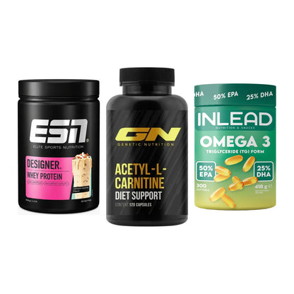 Definitionsphase-Set: ESN Designer + GN Acetyl + INLEAD Omega-3 – alle enthaltenen Artikel