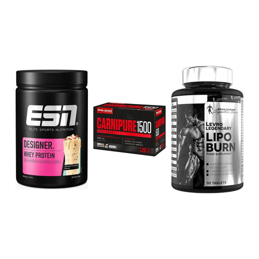 Definitionsphase-Set: ESN Designer + Body Attack + Kevin Levrone – alle enthaltenen Artikel