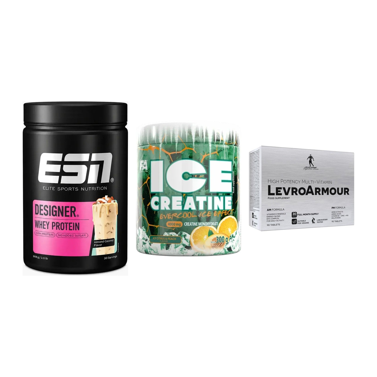 Definitionsphase-Set: ESN Designer + FA Nutrition + Kevin Levrone – alle enthaltenen Artikel