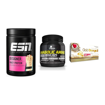 Definitionsphase-Set: ESN Designer + Olimp Anabolic + Olimp Omega 3 – alle enthaltenen Artikel