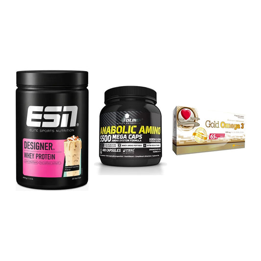 Definitionsphase-Set: ESN Designer + Olimp Anabolic + Olimp Omega 3 – alle enthaltenen Artikel
