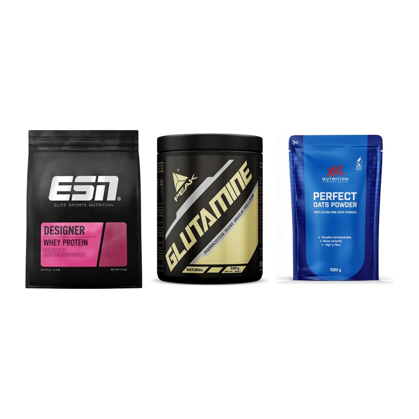 Definitionsphase-Set: ESN Designer + Peak Glutamin + XXL Nutrition – alle enthaltenen Artikel