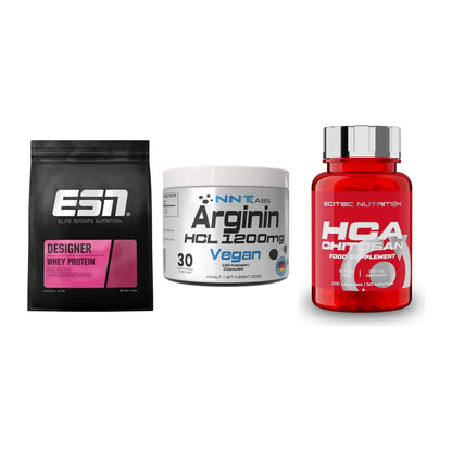 Definitionsphase-Set: ESN Designer + NNT Arginin + Scitec HCA-Chi – alle enthaltenen Artikel