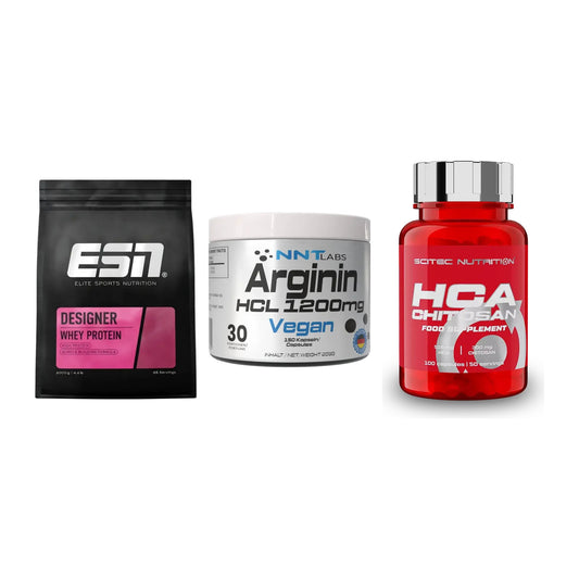 Definitionsphase-Set: ESN Designer + NNT Arginin + Scitec HCA-Chi – alle enthaltenen Artikel