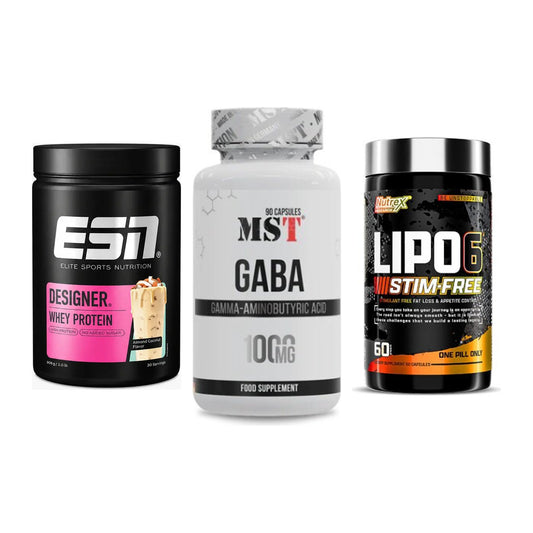 Definitionsphase-Set: ESN Designer + MST GABA + Nutrex Lipo 6 – alle enthaltenen Artikel