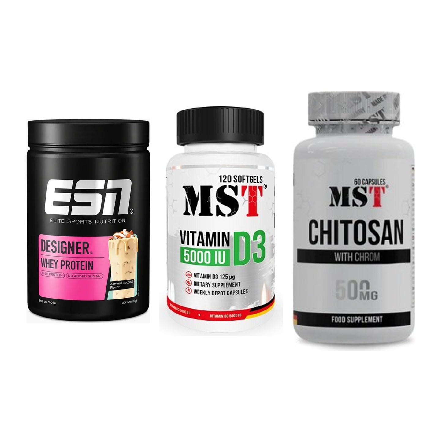 Definitionsphase-Set: ESN Designer + MST Vitamin D3 + MST Chitosan – alle enthaltenen Artikel
