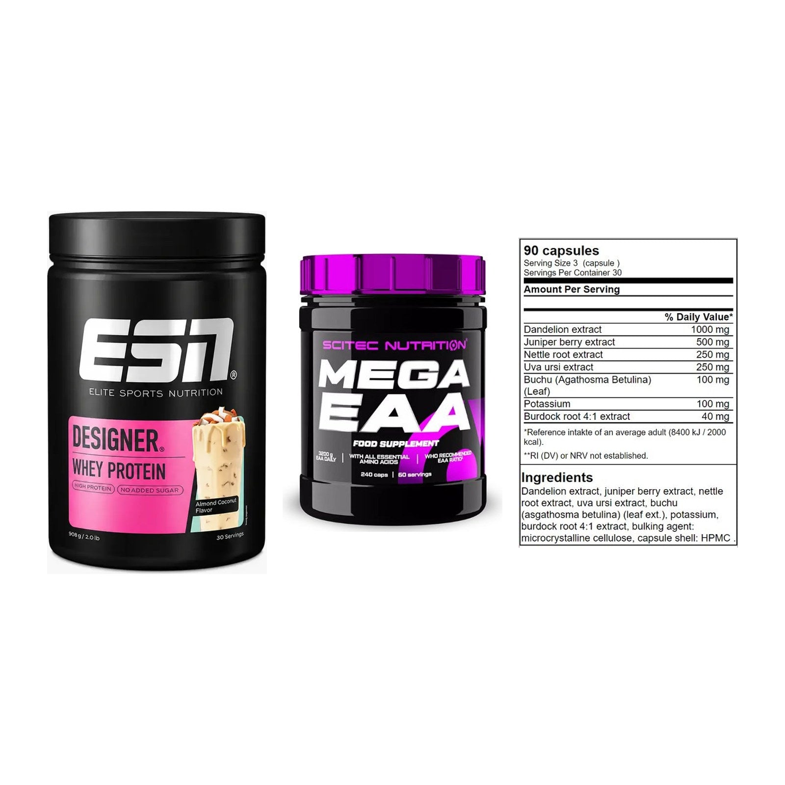 Definitionsphase-Set: ESN Designer + Scitec Mega + GN Shred Cuts – alle enthaltenen Artikel