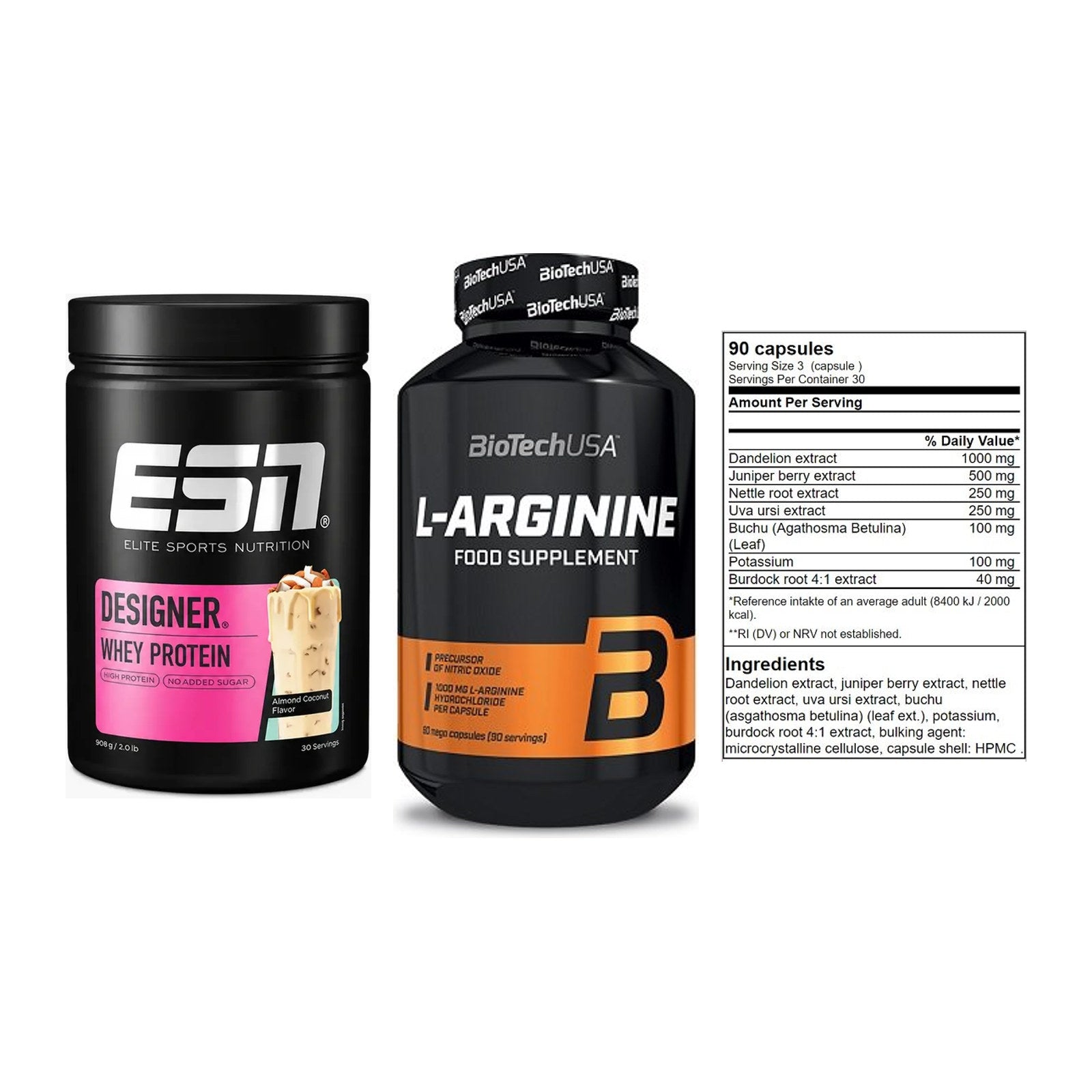 Definitionsphase-Set: ESN Designer + BioTech L-Argi + GN Shred Cuts – alle enthaltenen Artikel