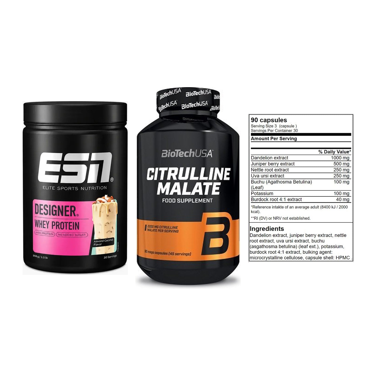 Definitionsphase-Set: ESN Designer + BioTech Citrul + GN Shred Cuts – alle enthaltenen Artikel