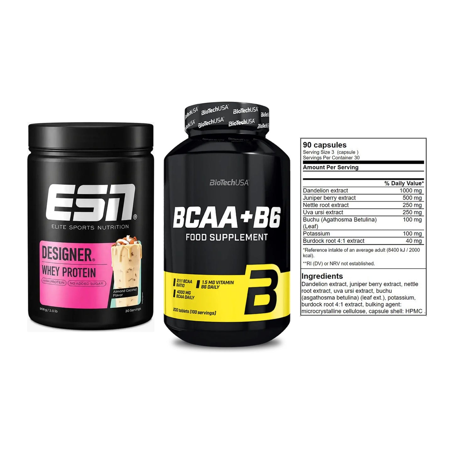 Definitionsphase-Set: ESN Designer + BioTech BCAA+B + GN Shred Cuts – alle enthaltenen Artikel
