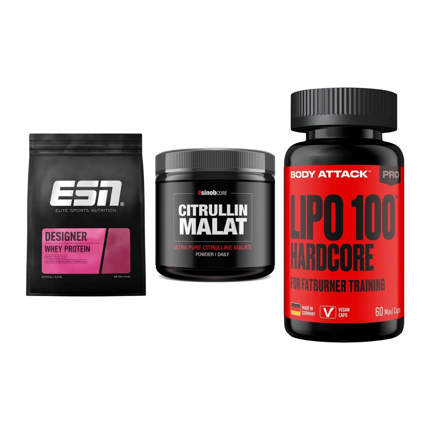 Definitionsphase-Set: ESN Designer + Sinob Core + Body Attack – alle enthaltenen Artikel