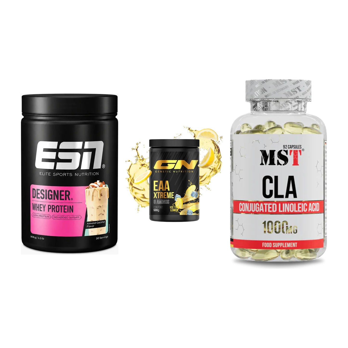 Definitionsphase-Set: ESN Designer + GN EAA Xtreme + MST CLA 1000mg – alle enthaltenen Artikel