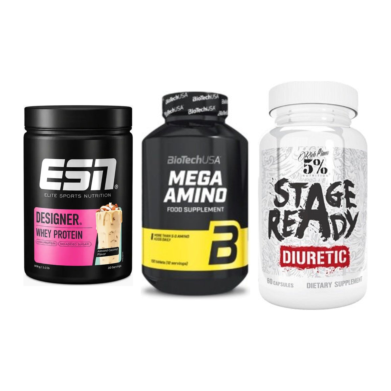 Definitionsphase-Set: ESN Designer + BioTech Mega + 5% Nutrition – alle enthaltenen Artikel