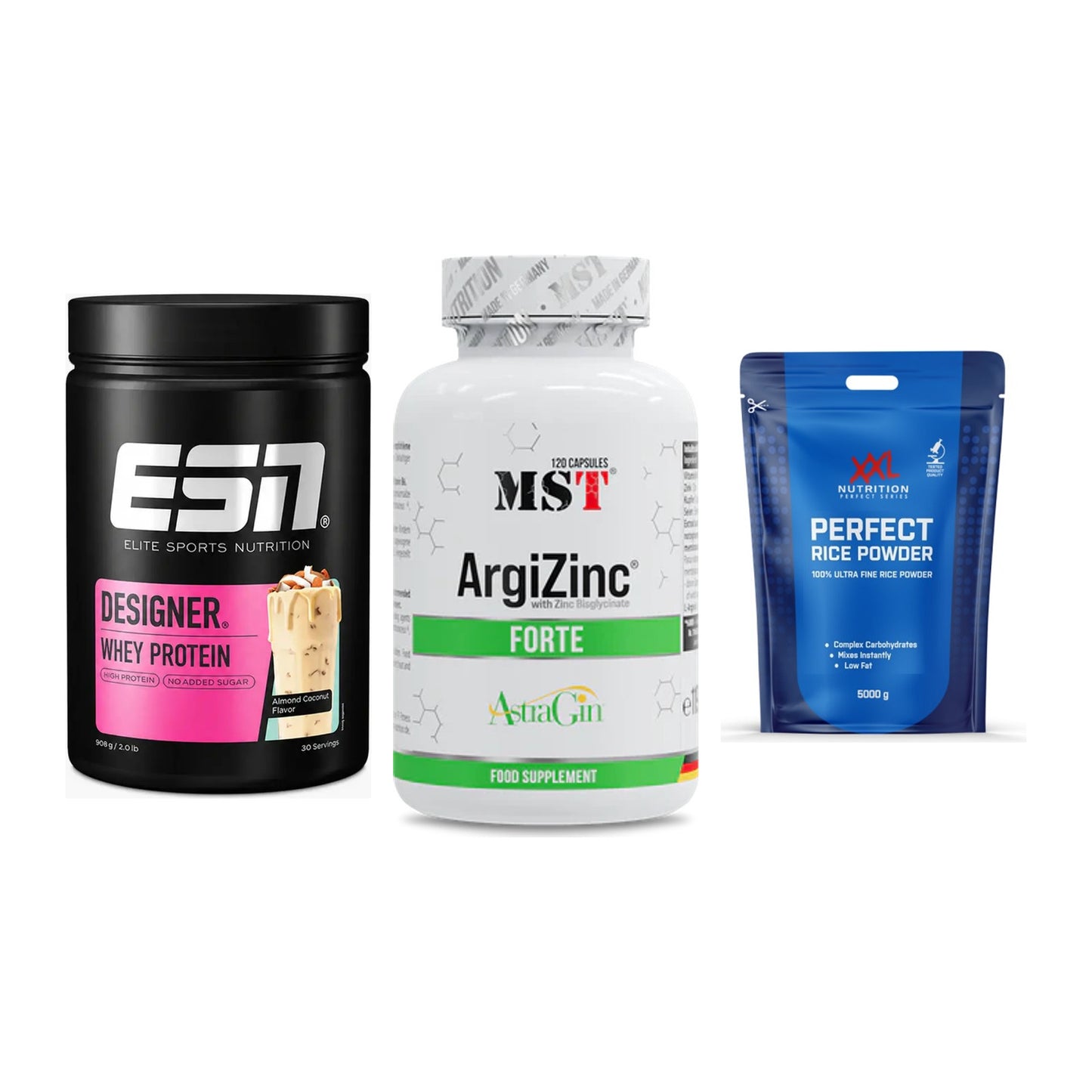 Definitionsphase-Set: ESN Designer + MST ArgiZinc + XXL Nutrition – alle enthaltenen Artikel