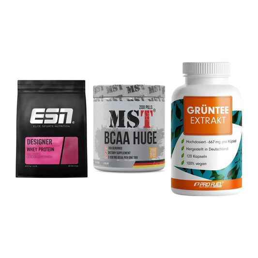 Definitionsphase-Set: ESN Designer + MST BCAA Huge + ProFuel Grünte – alle enthaltenen Artikel