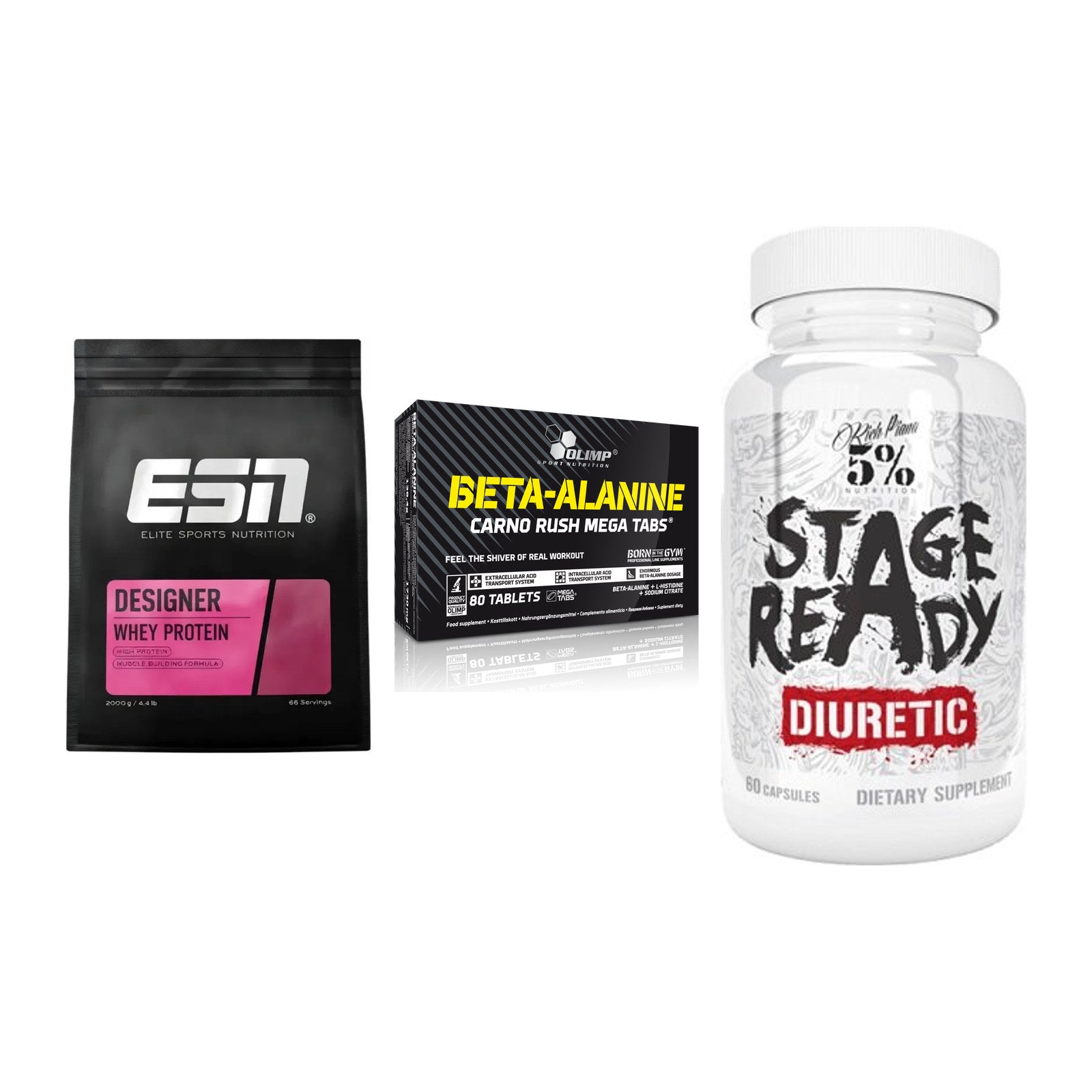 Definitionsphase-Set: ESN Designer + Olimp Beta-Ala + 5% Nutrition – alle enthaltenen Artikel