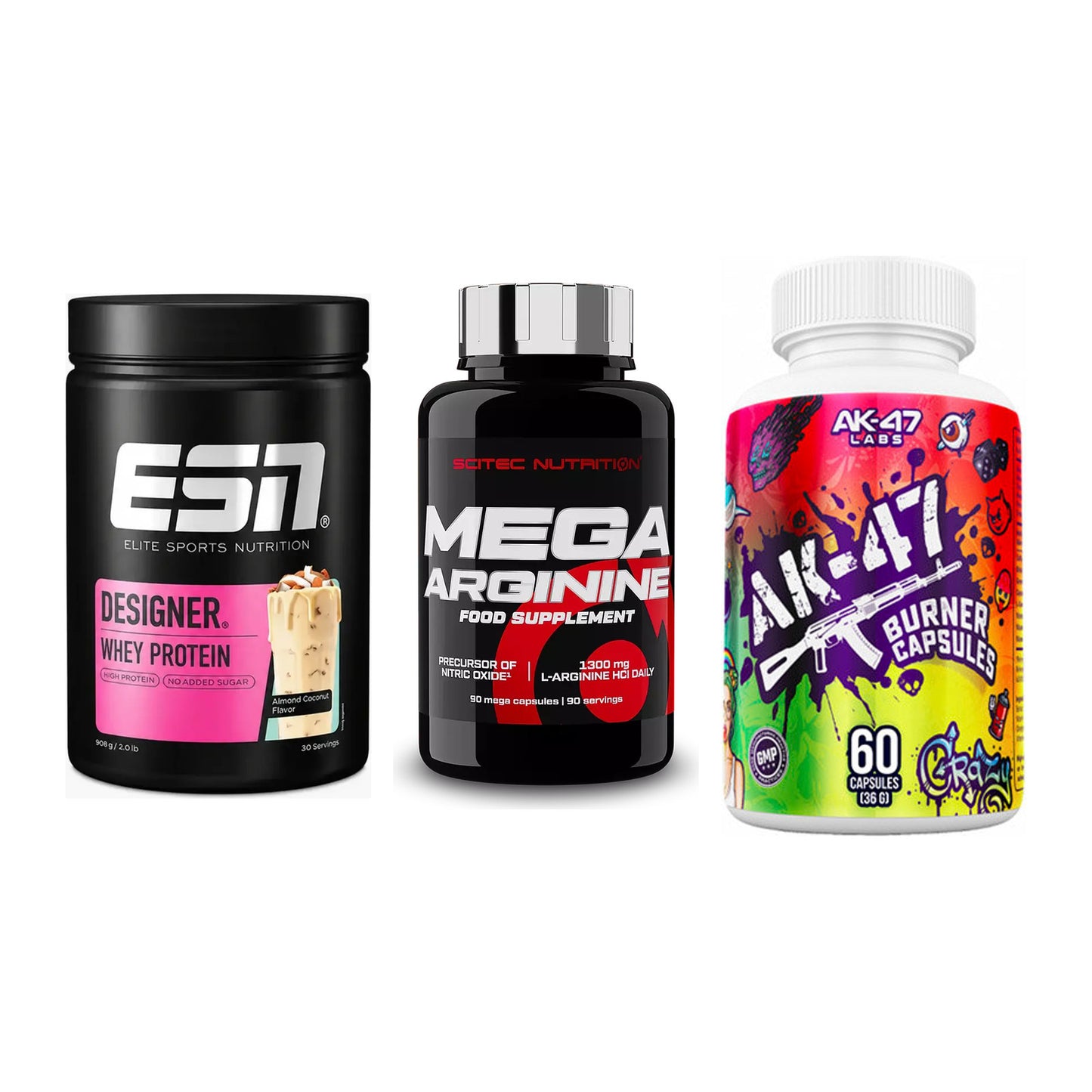 Definitionsphase-Set: ESN Designer + Scitec Mega + AK47 Labs – alle enthaltenen Artikel