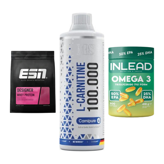 Definitionsphase-Set: ESN Designer + MST L-Carnitin + INLEAD Omega-3 – alle enthaltenen Artikel