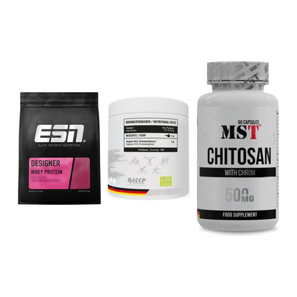 Definitionsphase-Set: ESN Designer + MST Arginine + MST Chitosan – alle enthaltenen Artikel